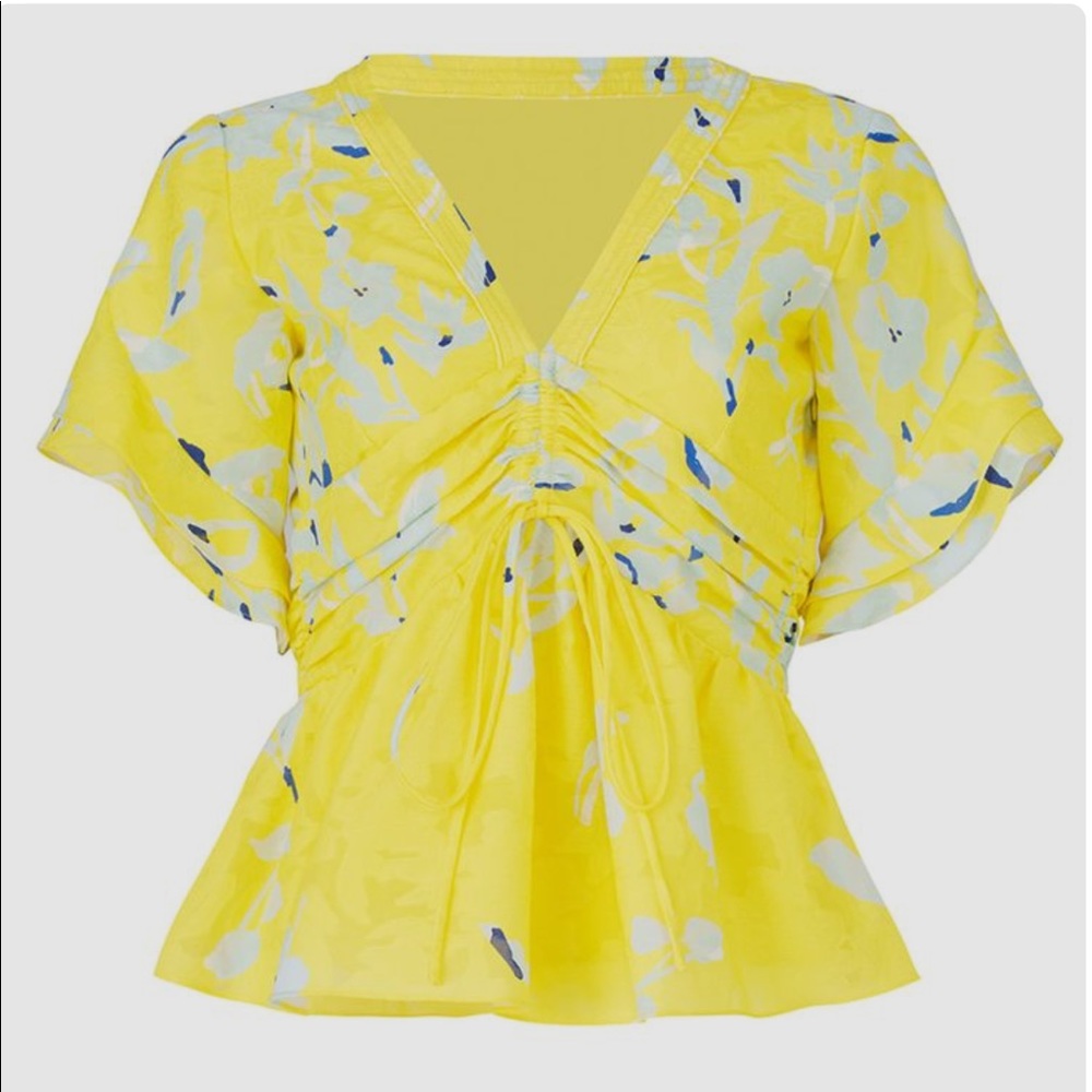 Tanya Taylor yellow blouse